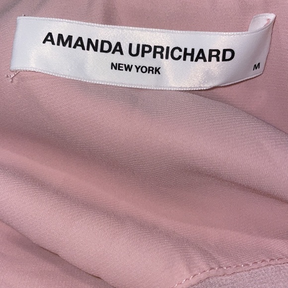 Amanda Uprichard Belle Ruffle V-Neck Mini Dress - Picture 4 of 4